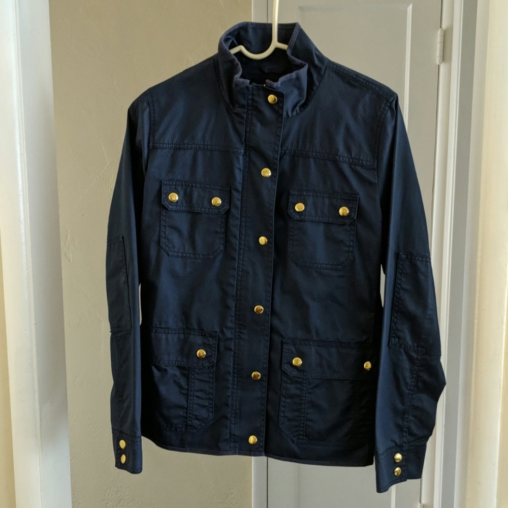 J Crew Downtown Field Jacket - Navy